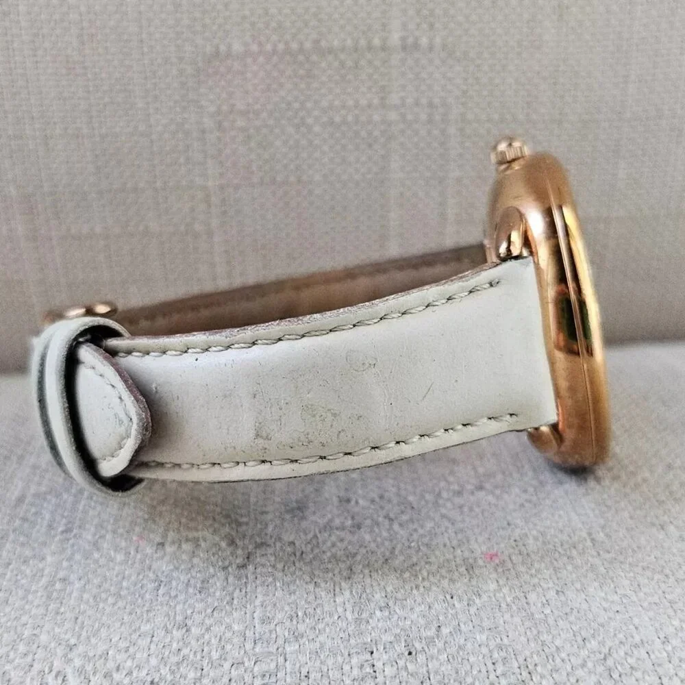 Fossil Women Wristwatch Multifunction Cream Leather Band Gold Tone Case Watch - Picture 3 of 12
